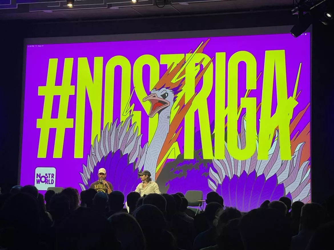 Jack Dorsey and ODELL at NostRiga 2024